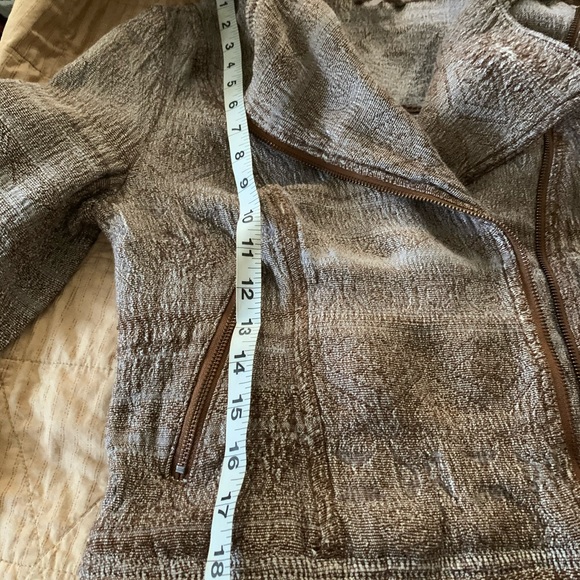 Free people brown tapestry Moto jacket - Picture 8 of 8